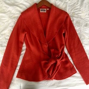 Anthropologie Orange Jacket